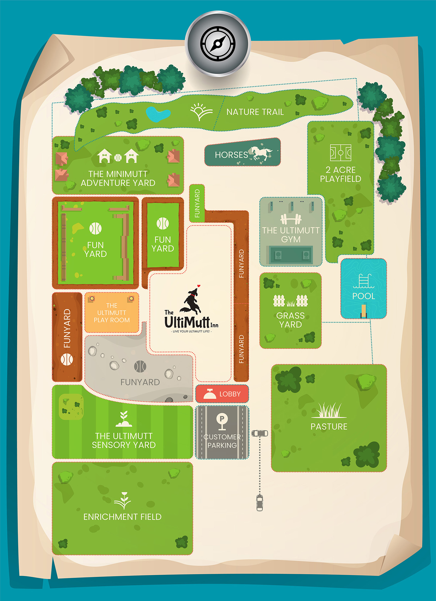 The Ultimutt Inn & Pet Resort Map